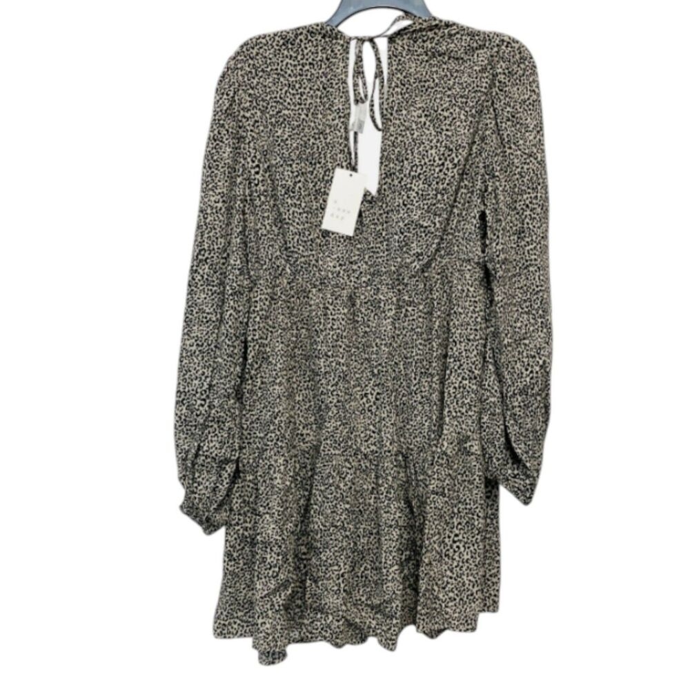 A New Day Speckled Long Sleeve Dress | Flowy Mini Dress